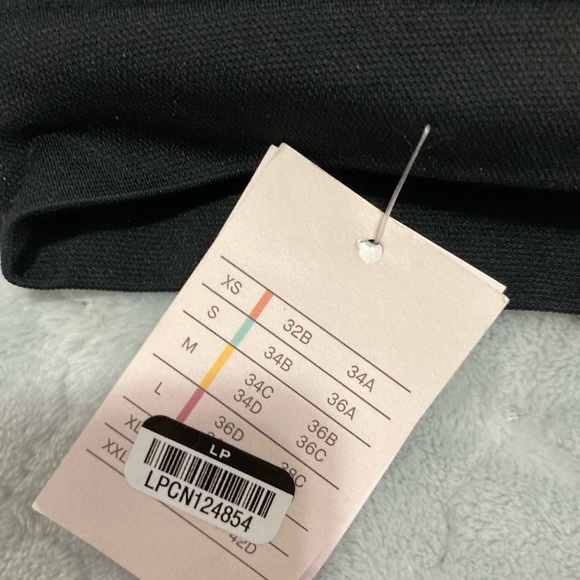 Black Strapless Bandeau Bra NWTS - Picture 5 of 8